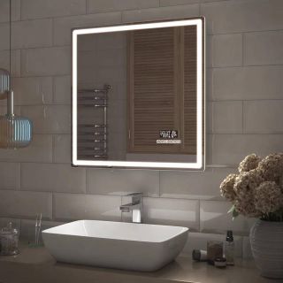 Зеркало с подсветкой Vigo Geometry Media voice 046 70 см